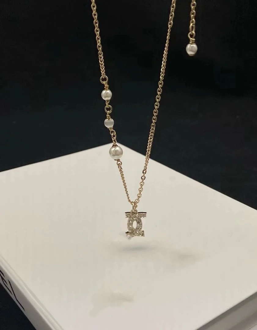 铜合金项链 铜合金小香香满钻珠珠项链 高级定制系列 链长42+6cm