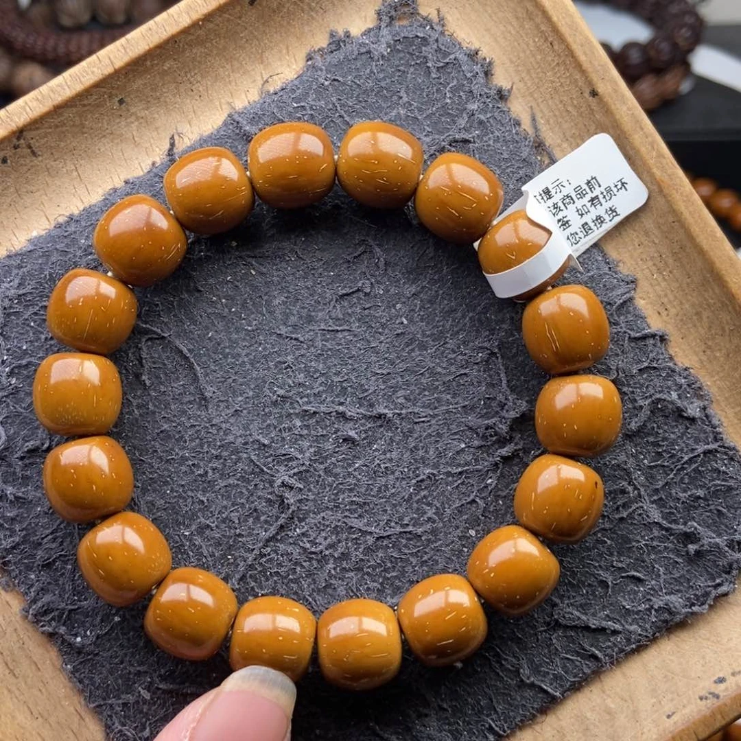 紫金鼠手串12mm近实心精品桶珠