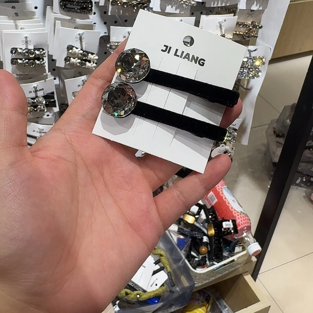 非金属植绒压夹一对