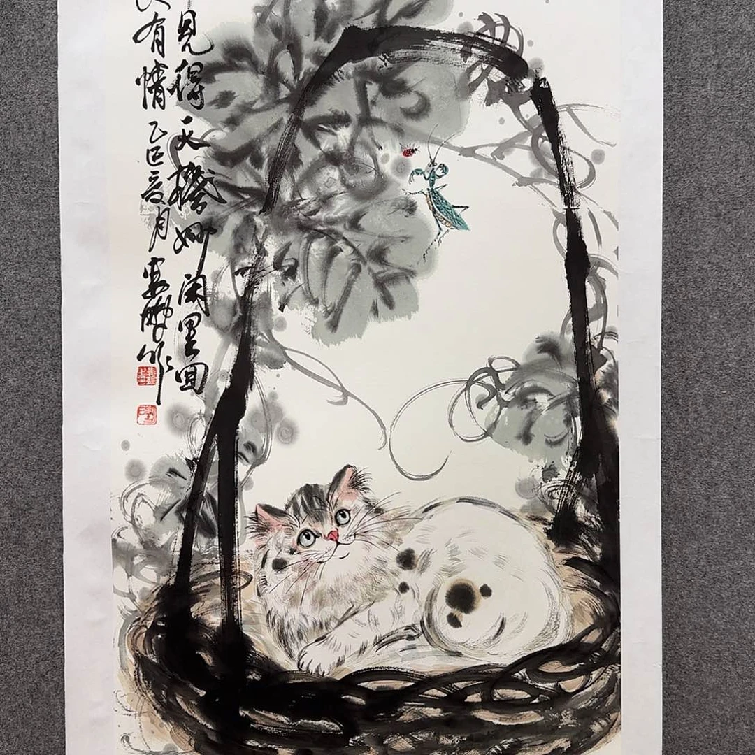 国画娄鹏老师手绘作品