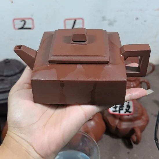 茶壶紫砂紫泥方山240cc