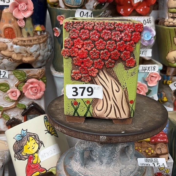 紫砂花盆粗陶材质多肉花盆
