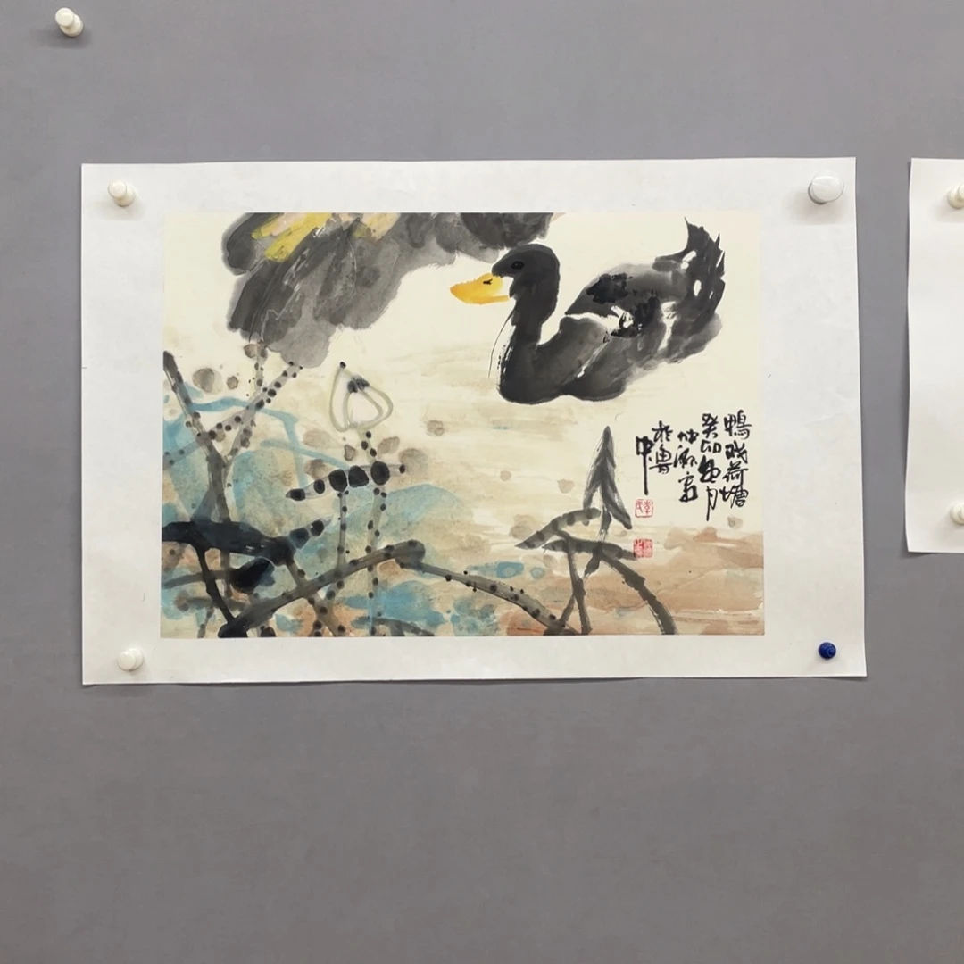 国画艺术家真人手绘