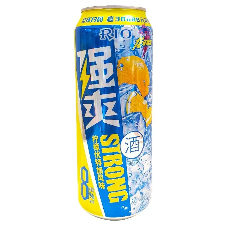 锐澳  强爽8度柠檬伏特加味鸡尾酒 预调酒  500ml/听