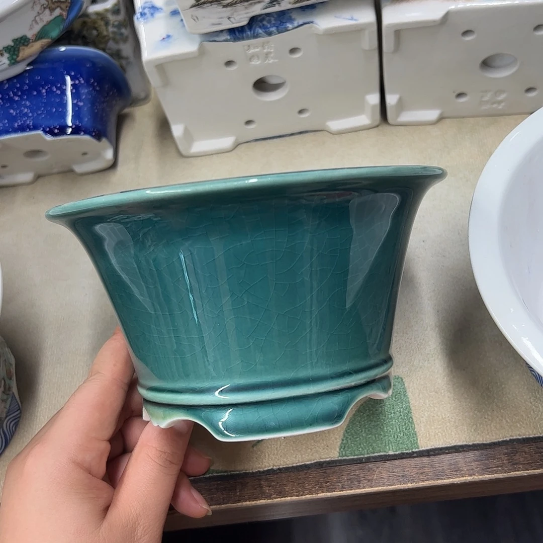紫砂花盆987号瑕疵15/8cmm