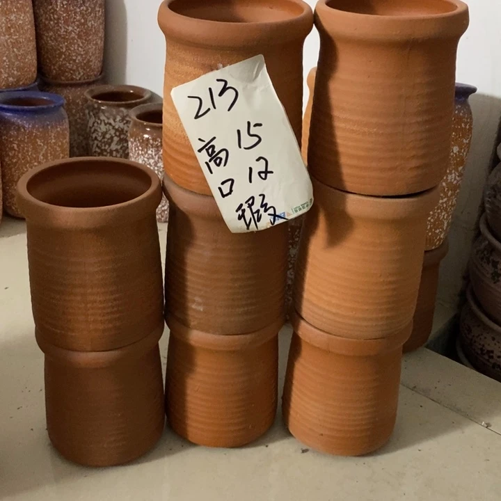 粗陶红陶绿植花盆213