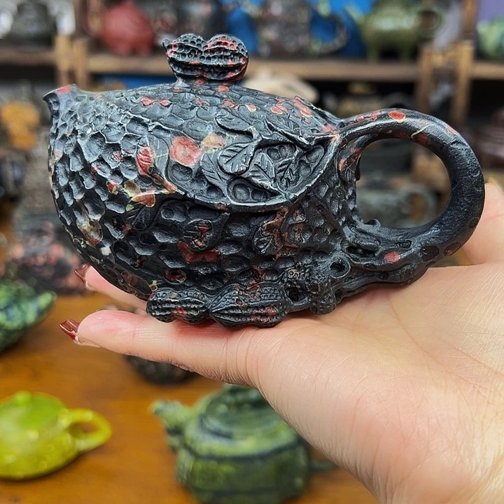 茶空间天然石料梅花玉觉*