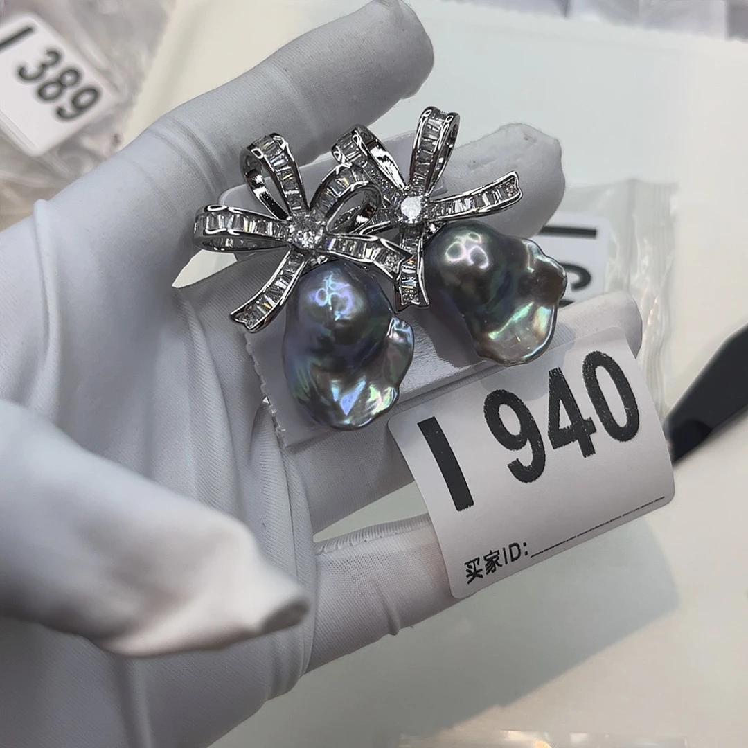 耳饰合金淡水珍珠