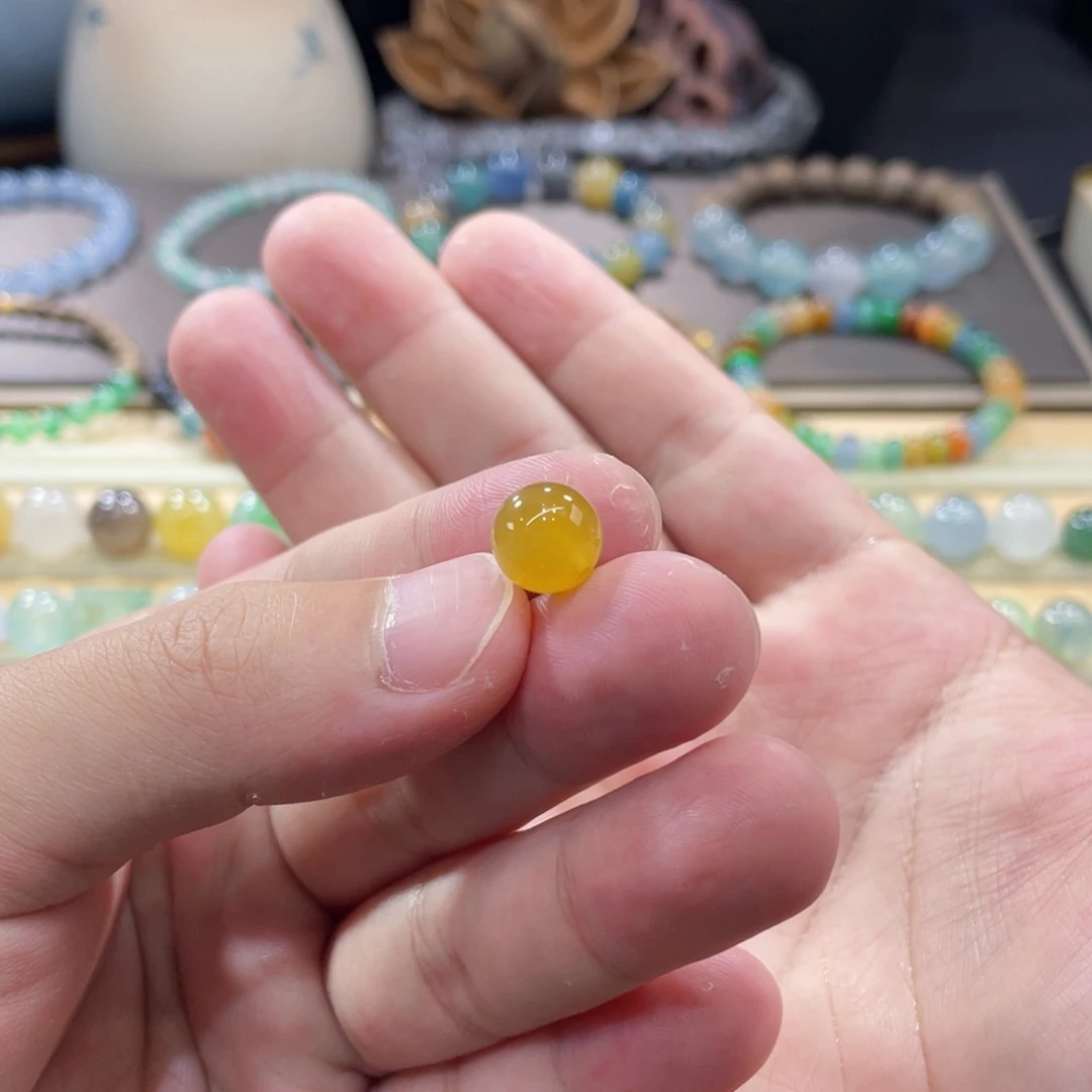 未镶嵌手链翡翠鸡油黄