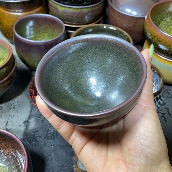 ****饰茶盏建阳建盏微瑕束口