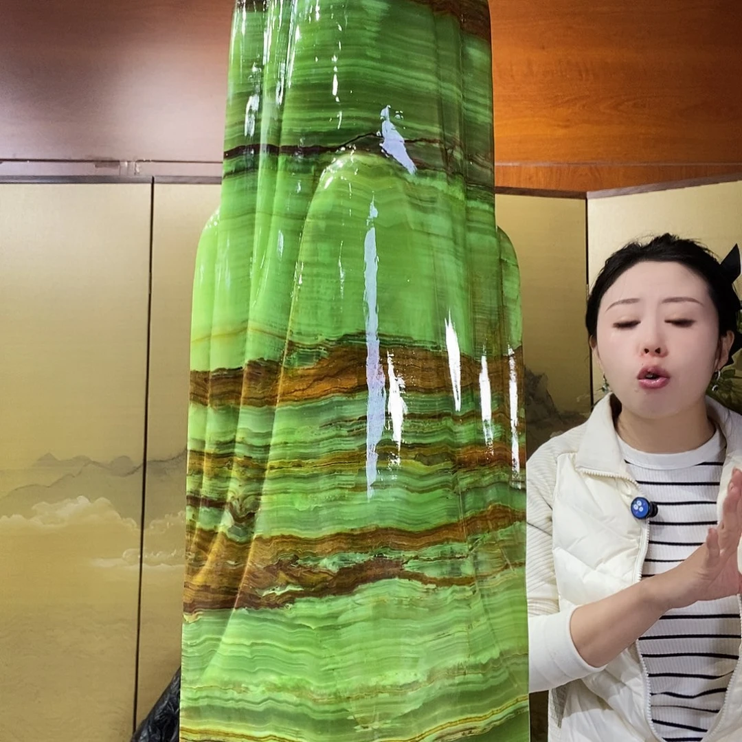 石材山水画作品摆件