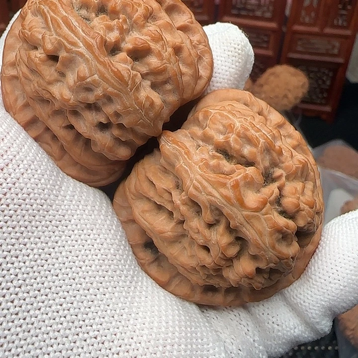 吊坠文玩核桃全品货头三角白45尺