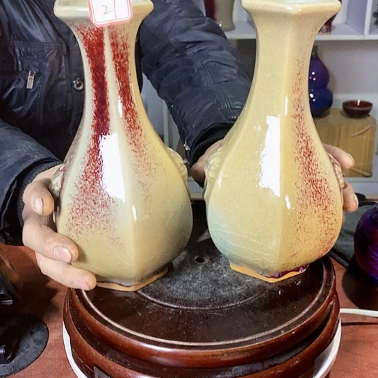 摆件思**厚尚峰钧窑作品摆件