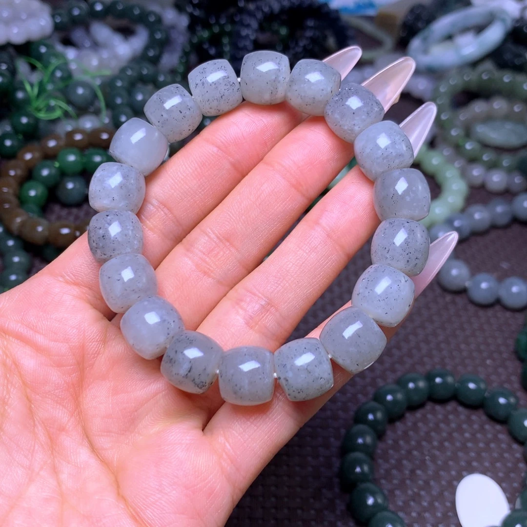 和田玉未镶嵌手串卡12