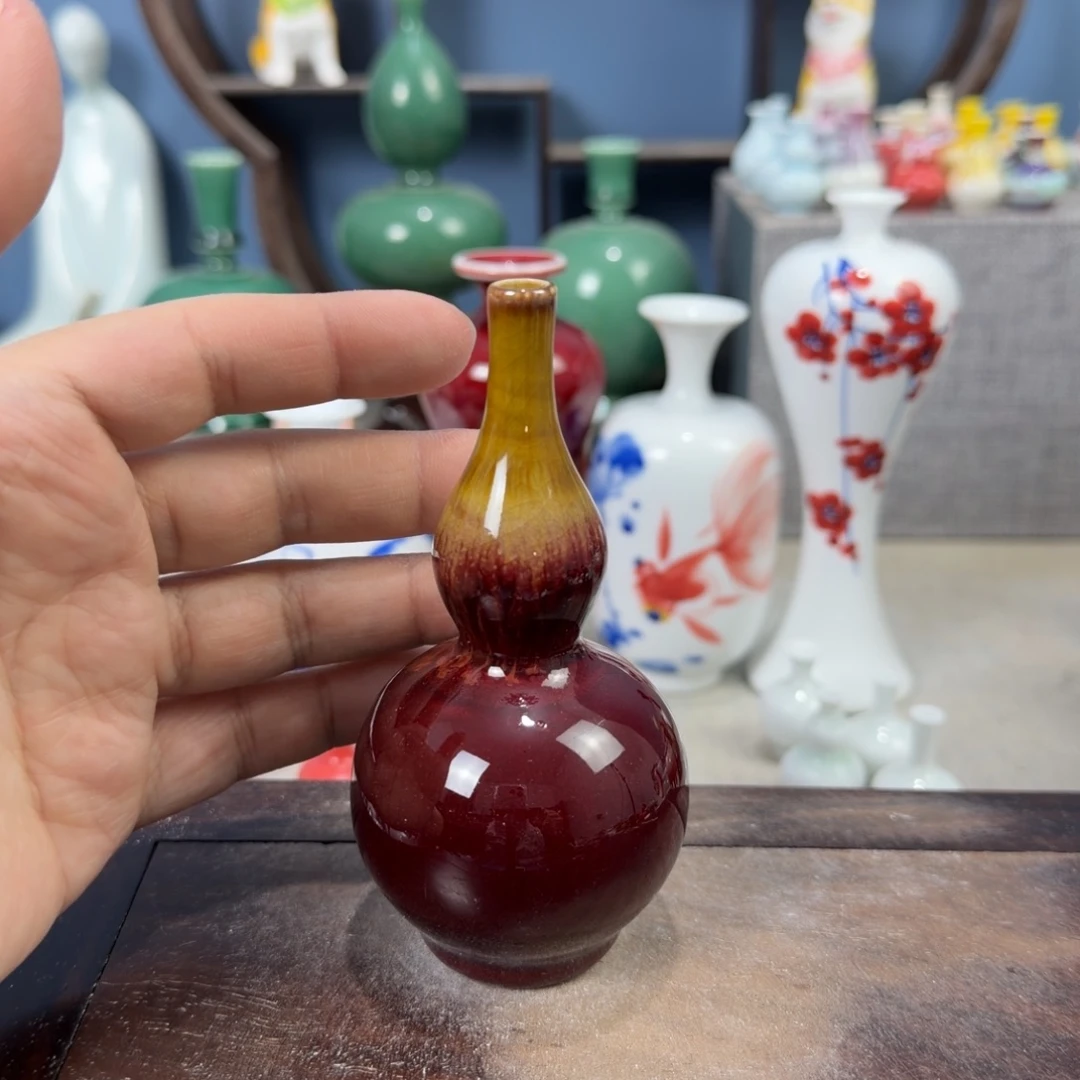 陶瓷手工小花器摆件