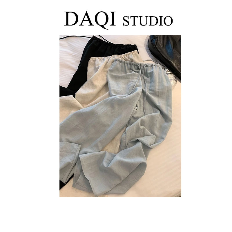 【凉感麻麻裤】新款宽松休闲阔腿遛弯裤G415-UM131