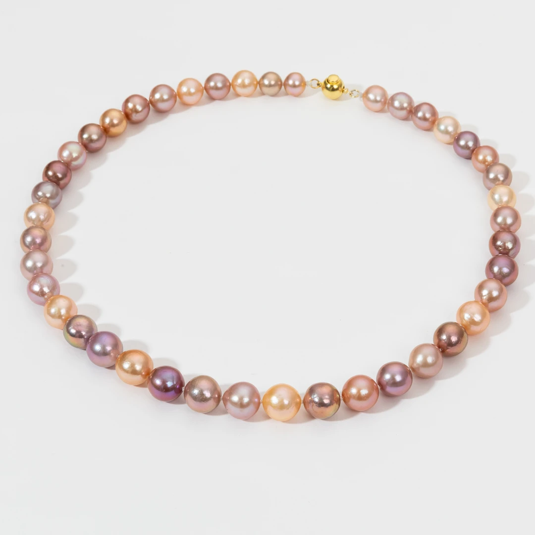 糖果混彩s925银小众轻奢天然淡水珍珠项链