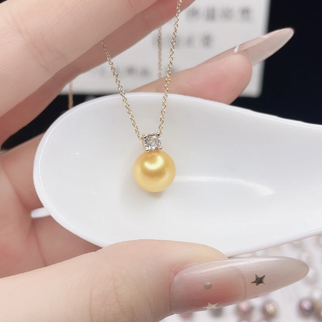 淡水珍珠吊坠(赠链)合金