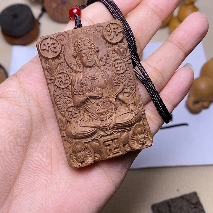 手串/手链檀香木老山檀香黑肉观音吊坠