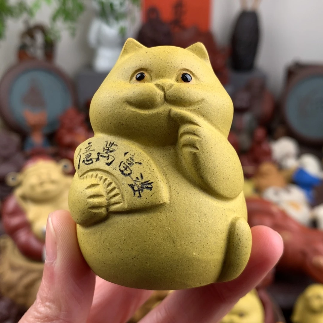 紫砂茶宠富婆招财猫