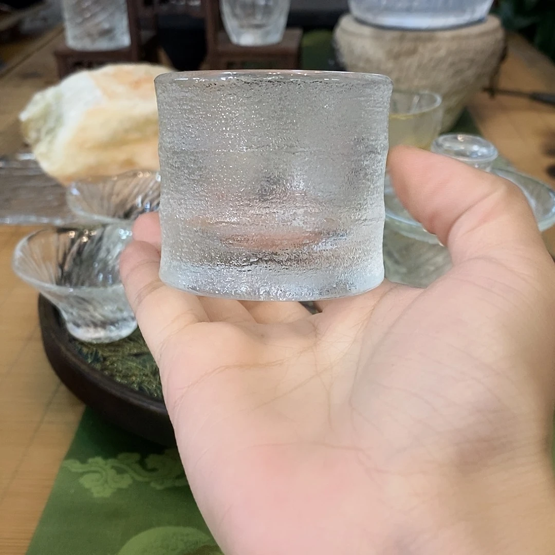 琉璃手工艺品原矿水晶杯竹节杯