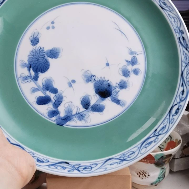 不锈钢青花大盘24cm。。。。。。。。