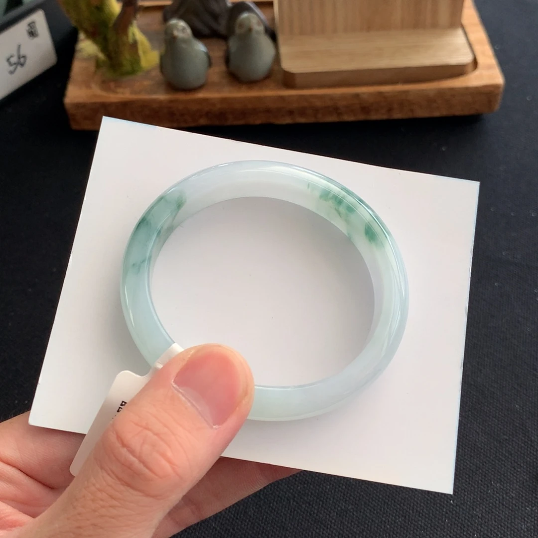 翡翠未镶嵌手镯贵妃圈口55