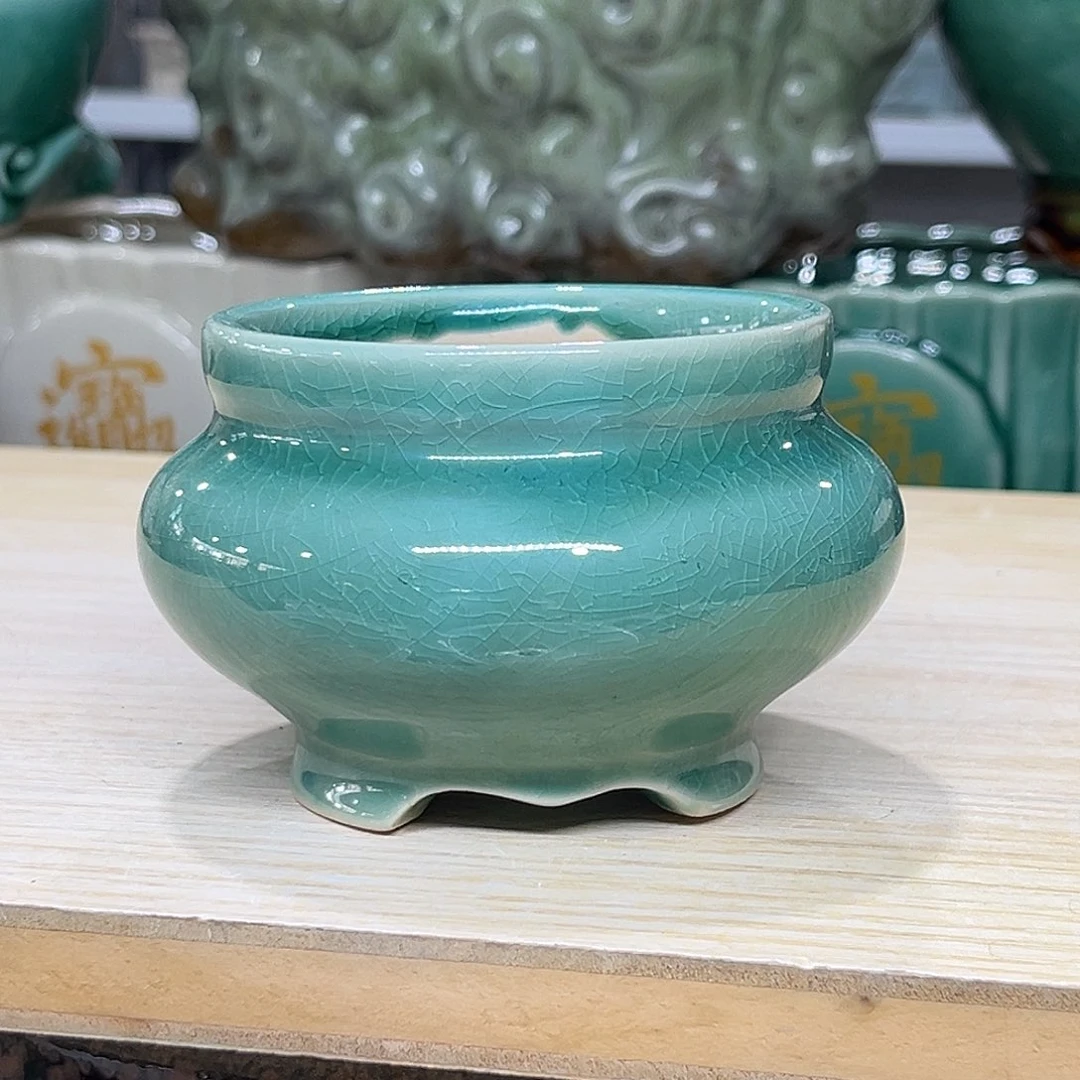 陶瓷绿植多肉微瑕花盆口径8*7
