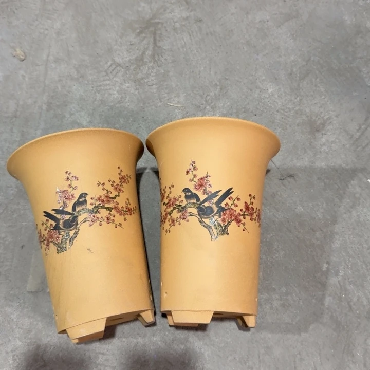 紫砂紫砂花盆破损补发高度22口径17俩只