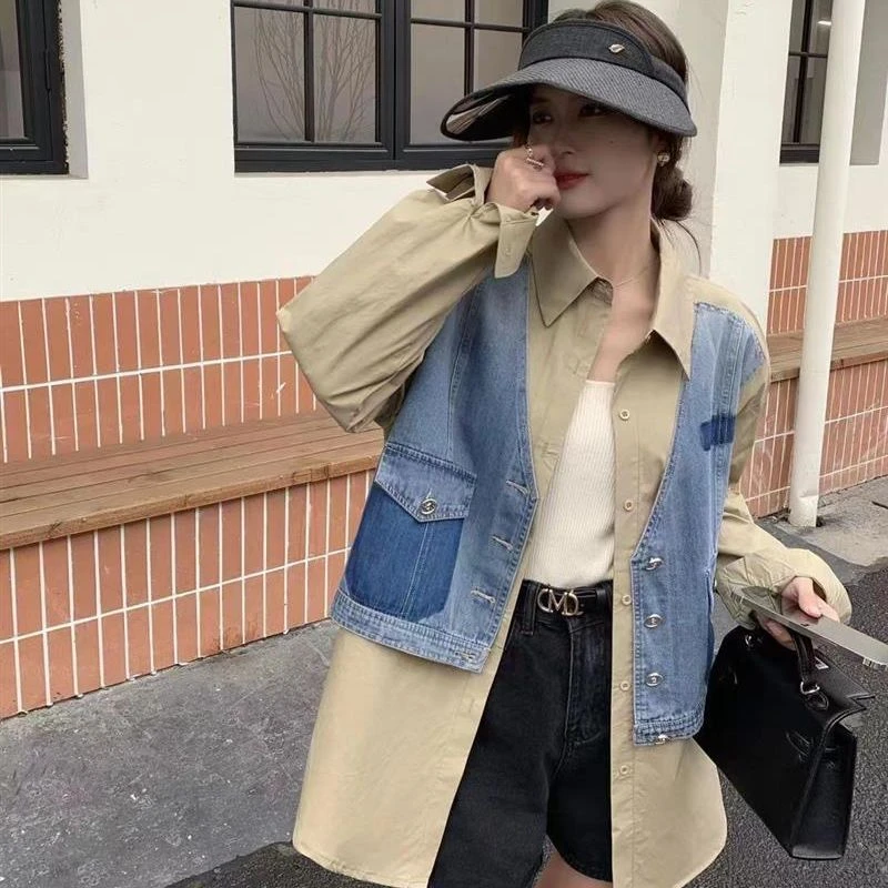 【夏幽幽专属】牛仔衬衫10DYS110S6500