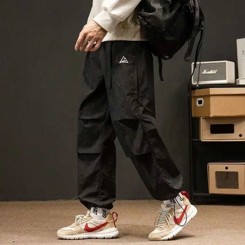 008 春秋季工装裤子男潮流ins百搭休闲宽松痞帅炸街束脚裤