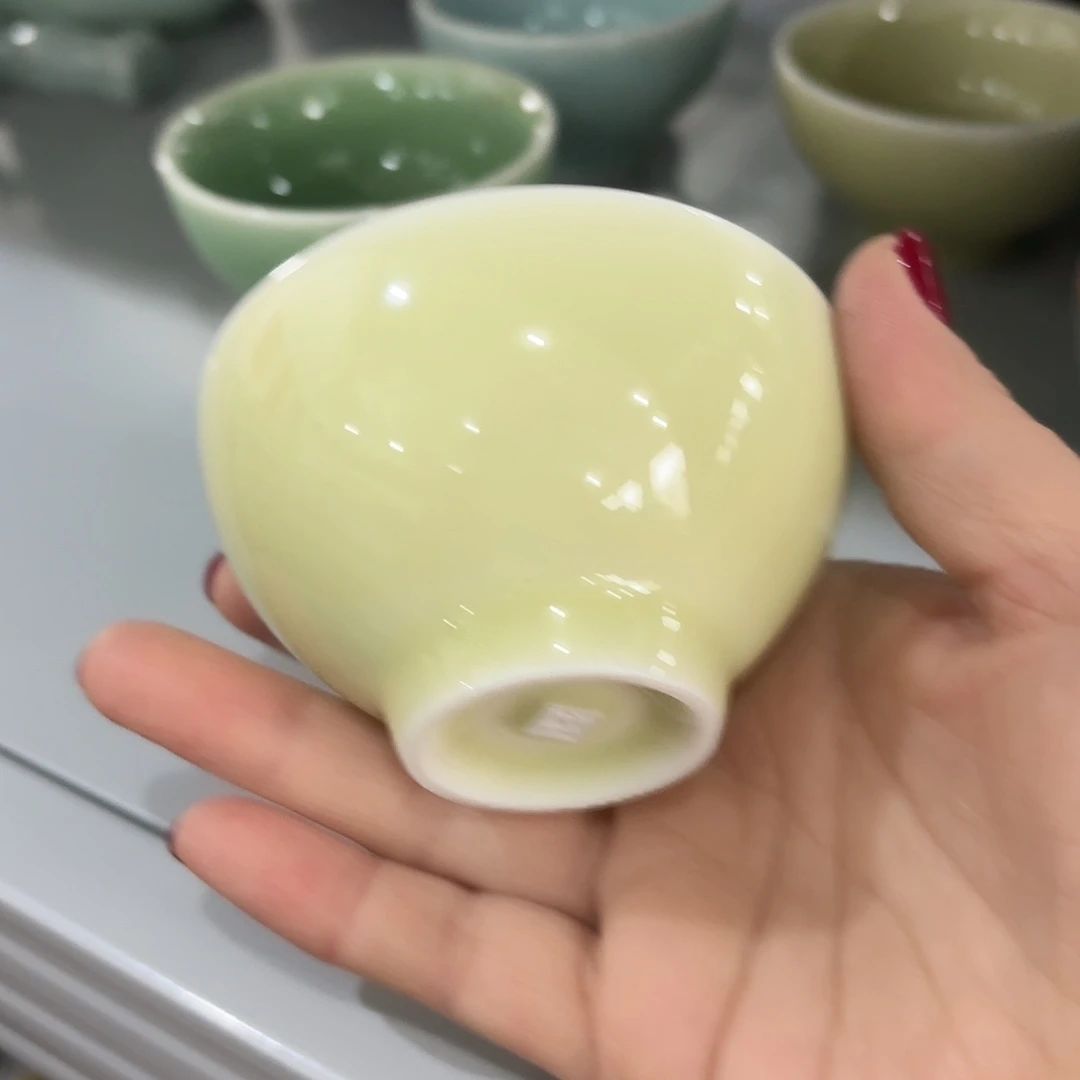 龙泉云间青瓷小米茶器