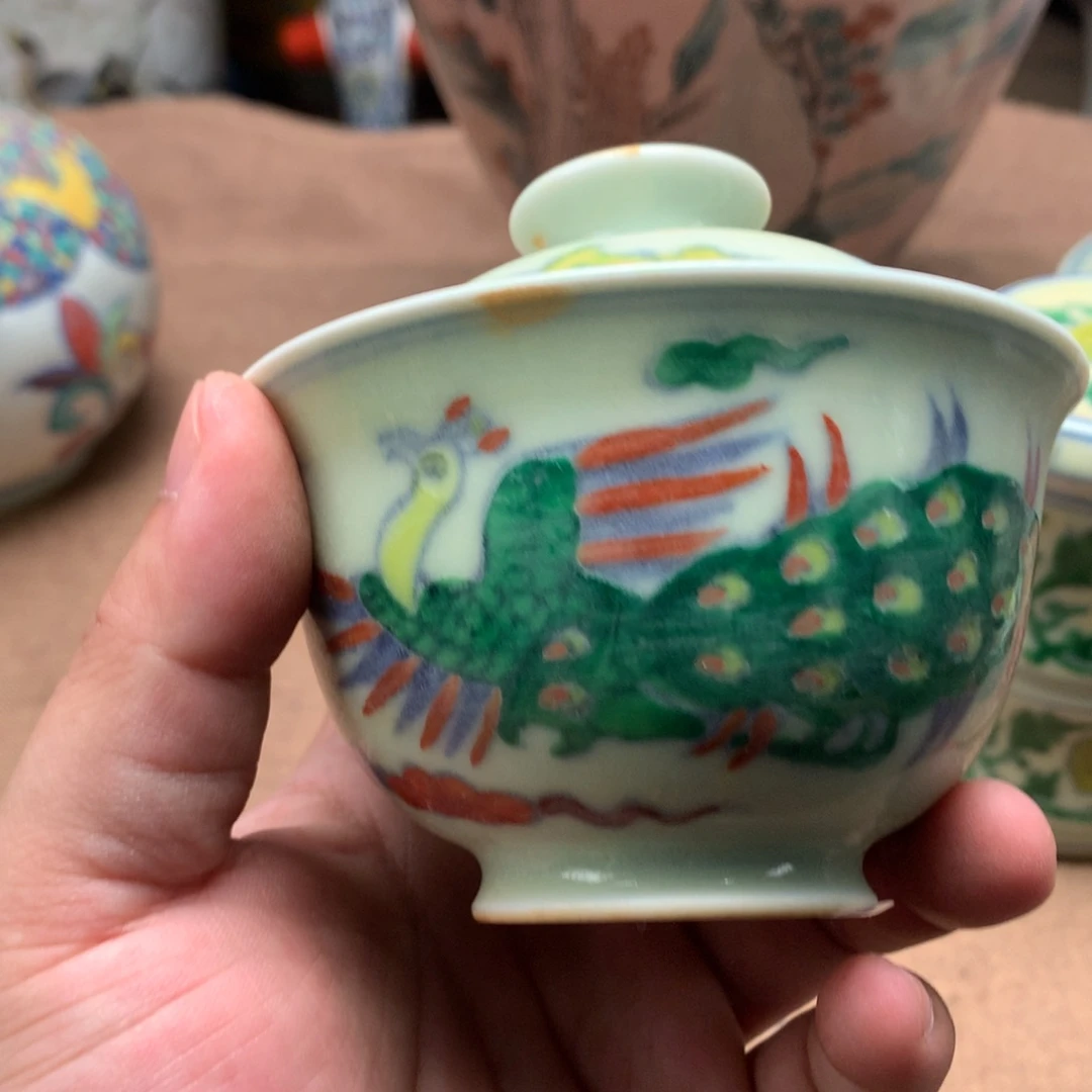 广***子摆件旧藏瓷器旧藏瓷器