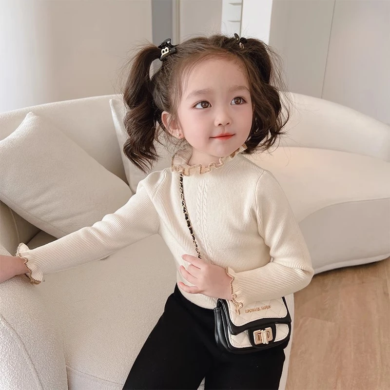 韩国童装韩版儿童打底衫秋冬款男女童宝宝半高领毛衣潮