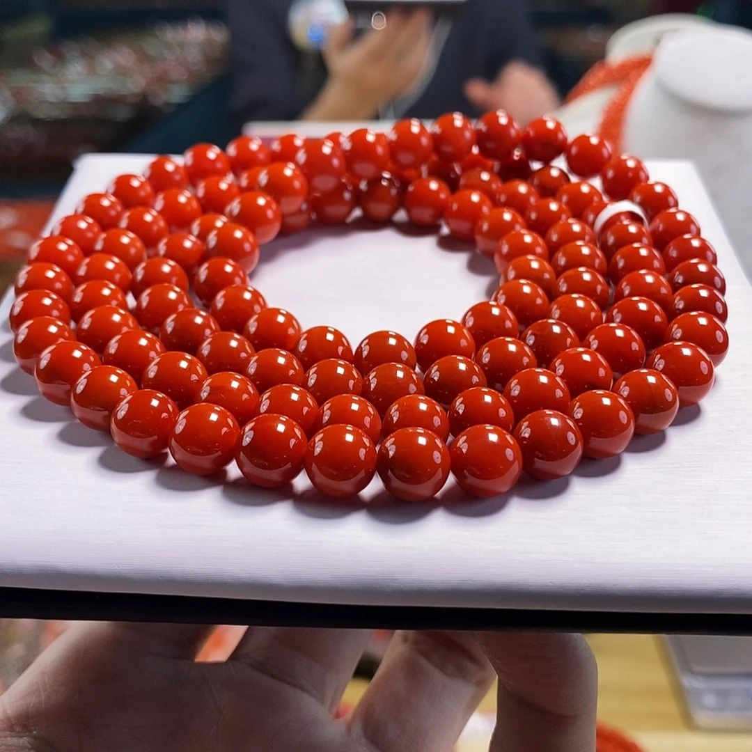 未镶嵌云端锦红 8+mm  多样性发一南红玛瑙