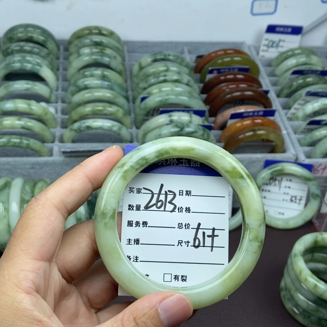 未镶嵌蛇纹石玉手镯