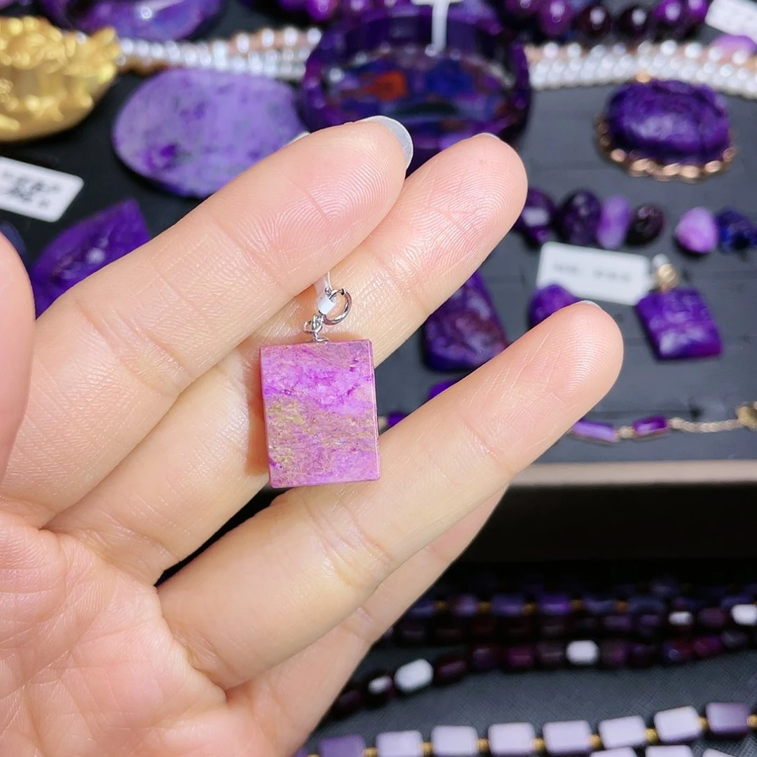 苏纪石（舒俱来）吊坠银S925镶嵌