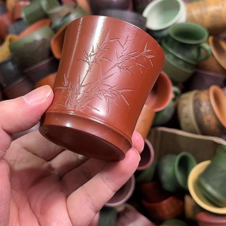 紫砂茶杯全手工紫砂主人杯