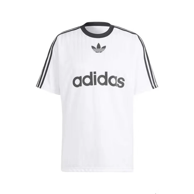 阿迪达斯adidas【商场同款】三叶草男子运动宽松短袖圆领球衣IM9459