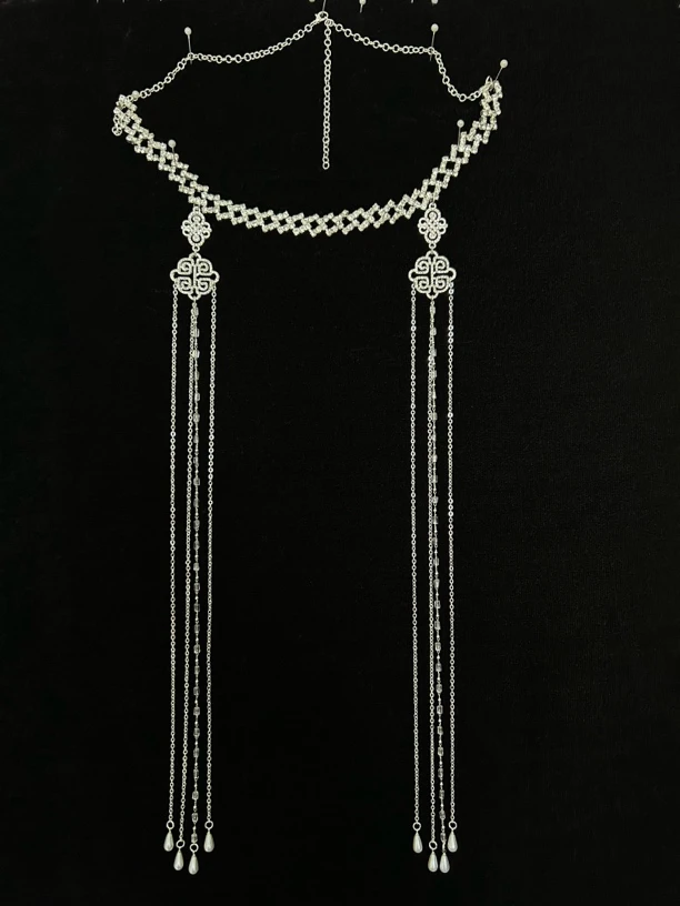 锌合金耳饰 乌查勒 民族风镶钻头饰2