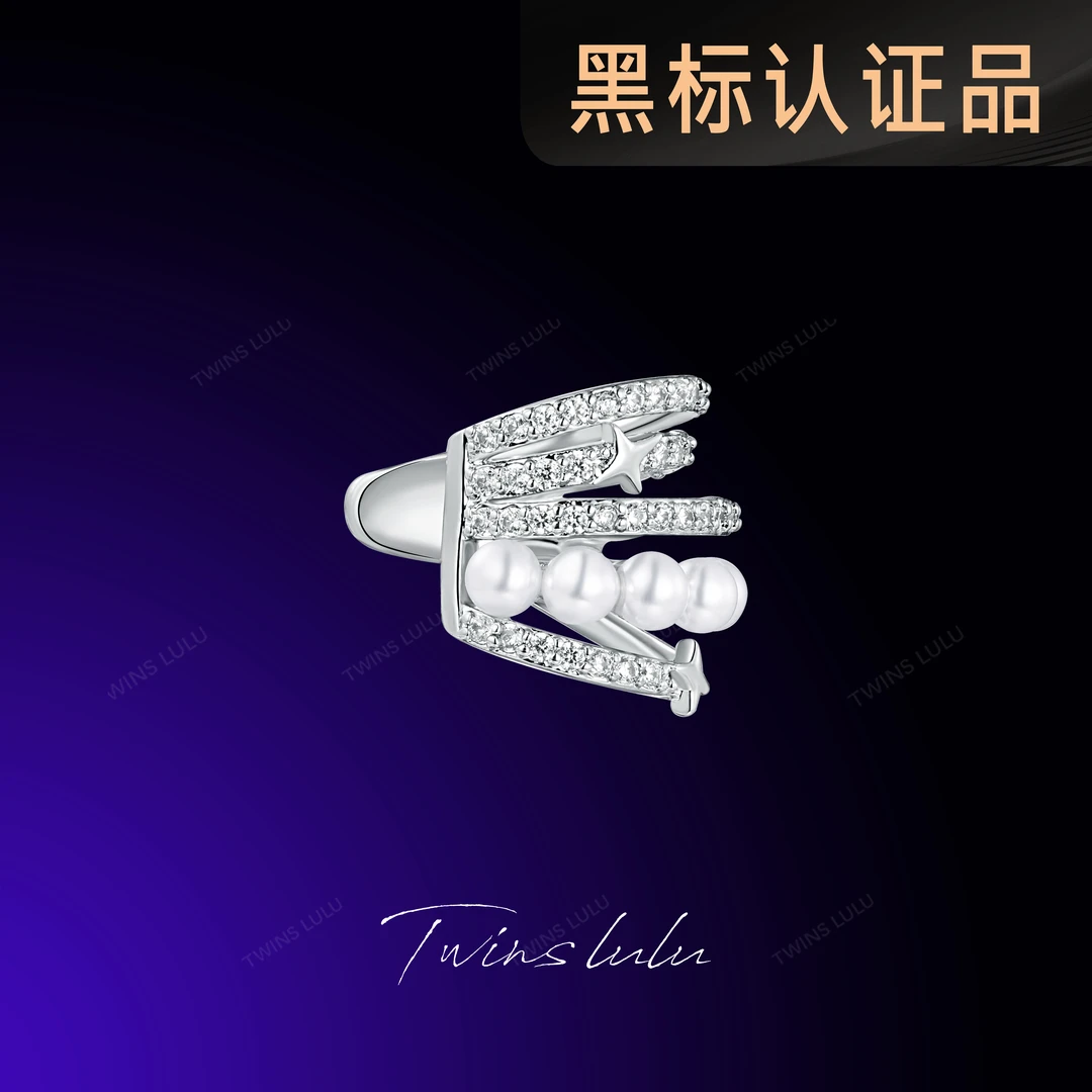 TWINS LULU镀k金夏上新百搭小众精灵耳多层线条无耳洞耳夹TSL394