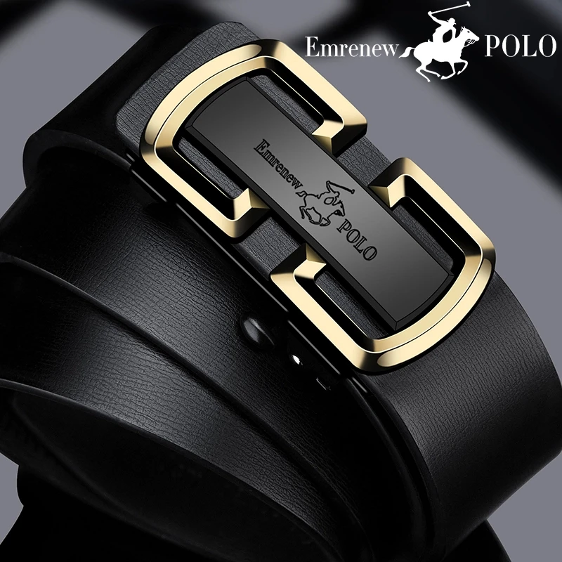 男士高档百搭商务休闲腰带牛皮真皮潮流皮带中青年简约裤腰带韩潮