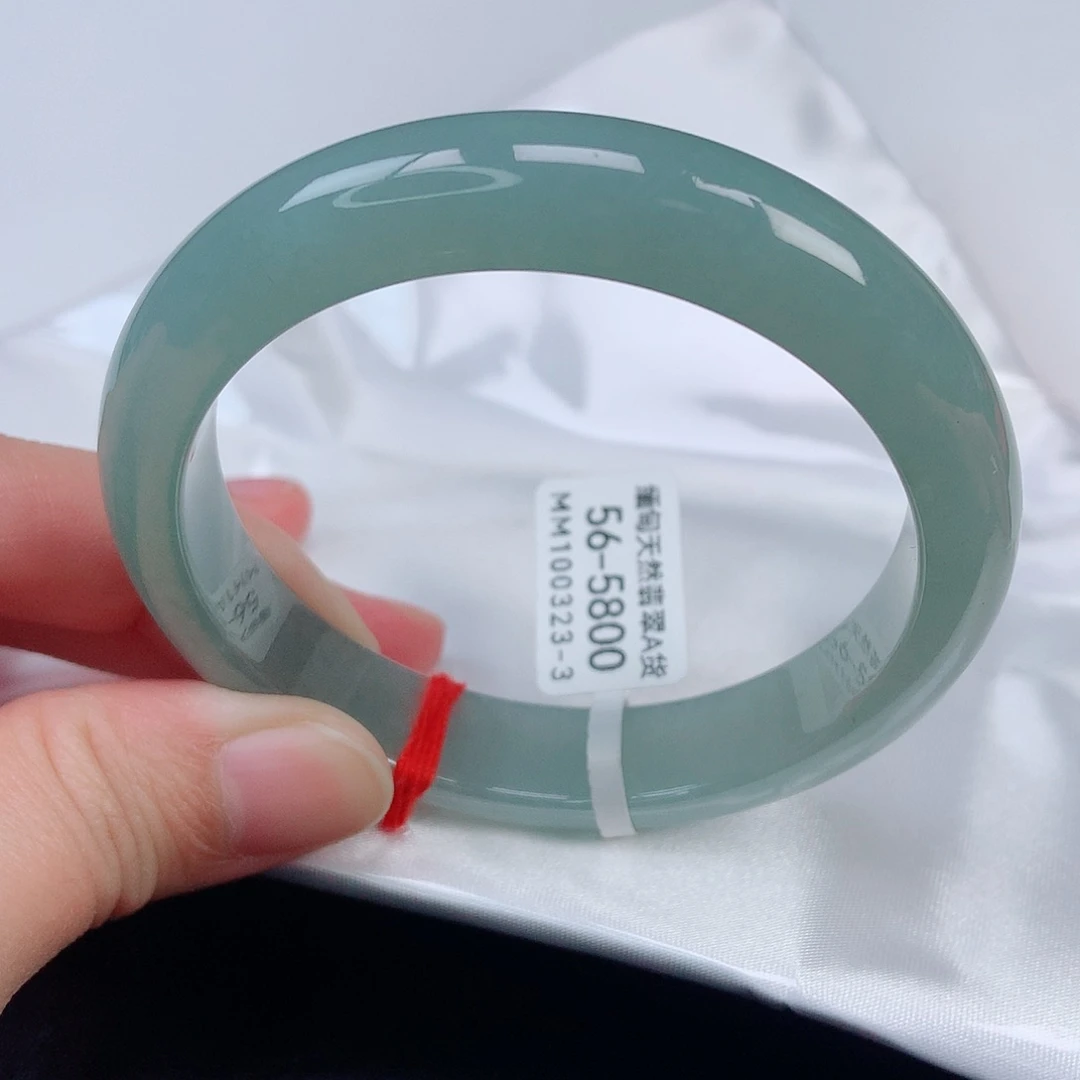 未镶嵌手镯翡翠56正圈