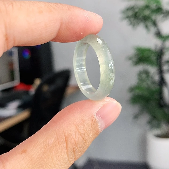 翡翠未镶嵌戒指20号