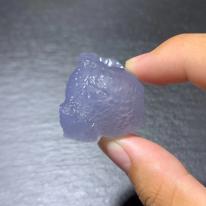 陶瓷麻皮蓝冰竹篓