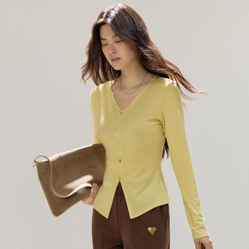 SPLAN-S+ 流光轻薄柔软舒适上装长袖T恤25693