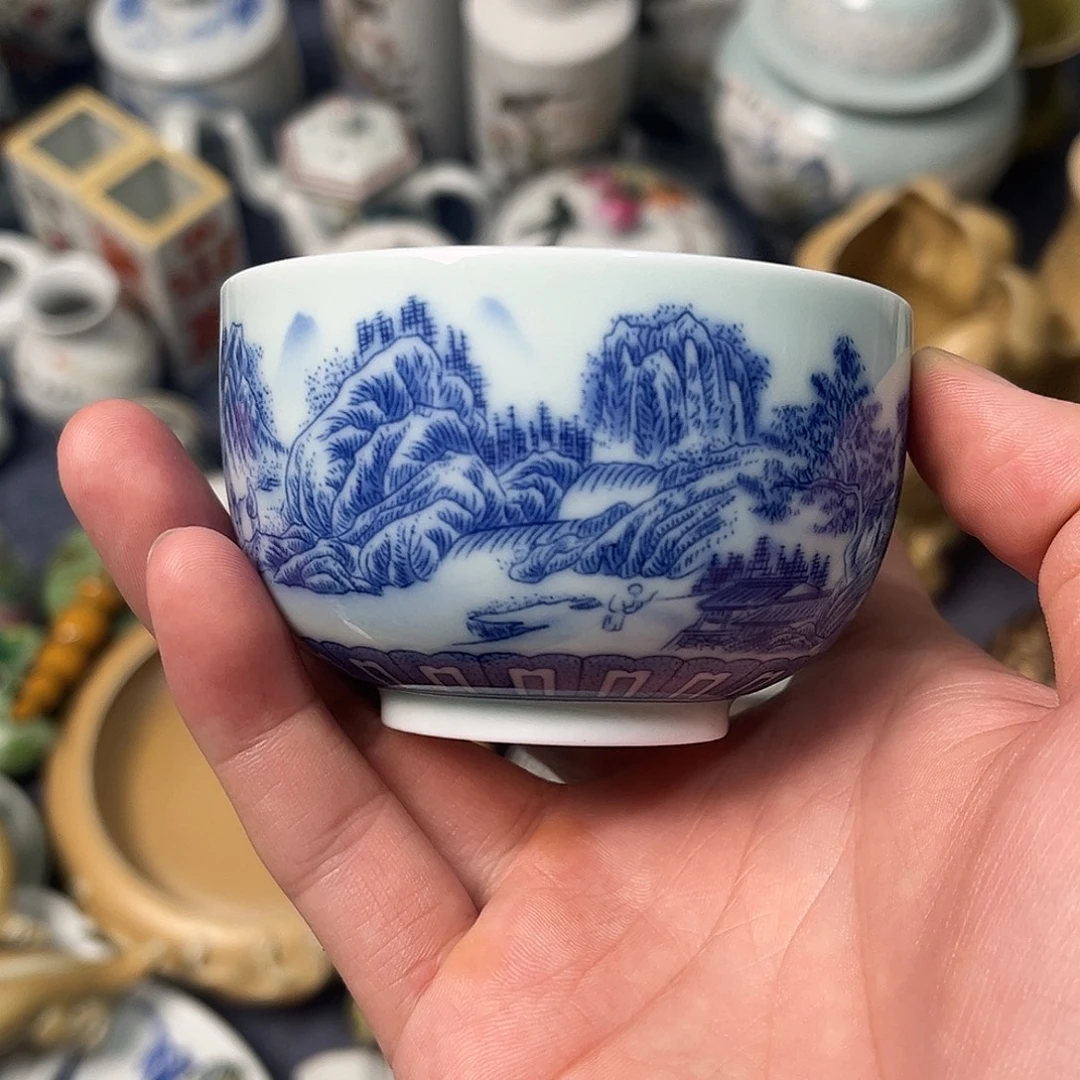 摆件景德镇陶瓷杯子