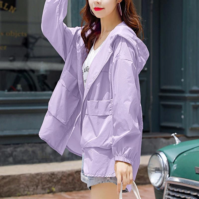2025夏季新款防晒衣中长款时尚透气轻薄款外套宽松防晒服小众女装