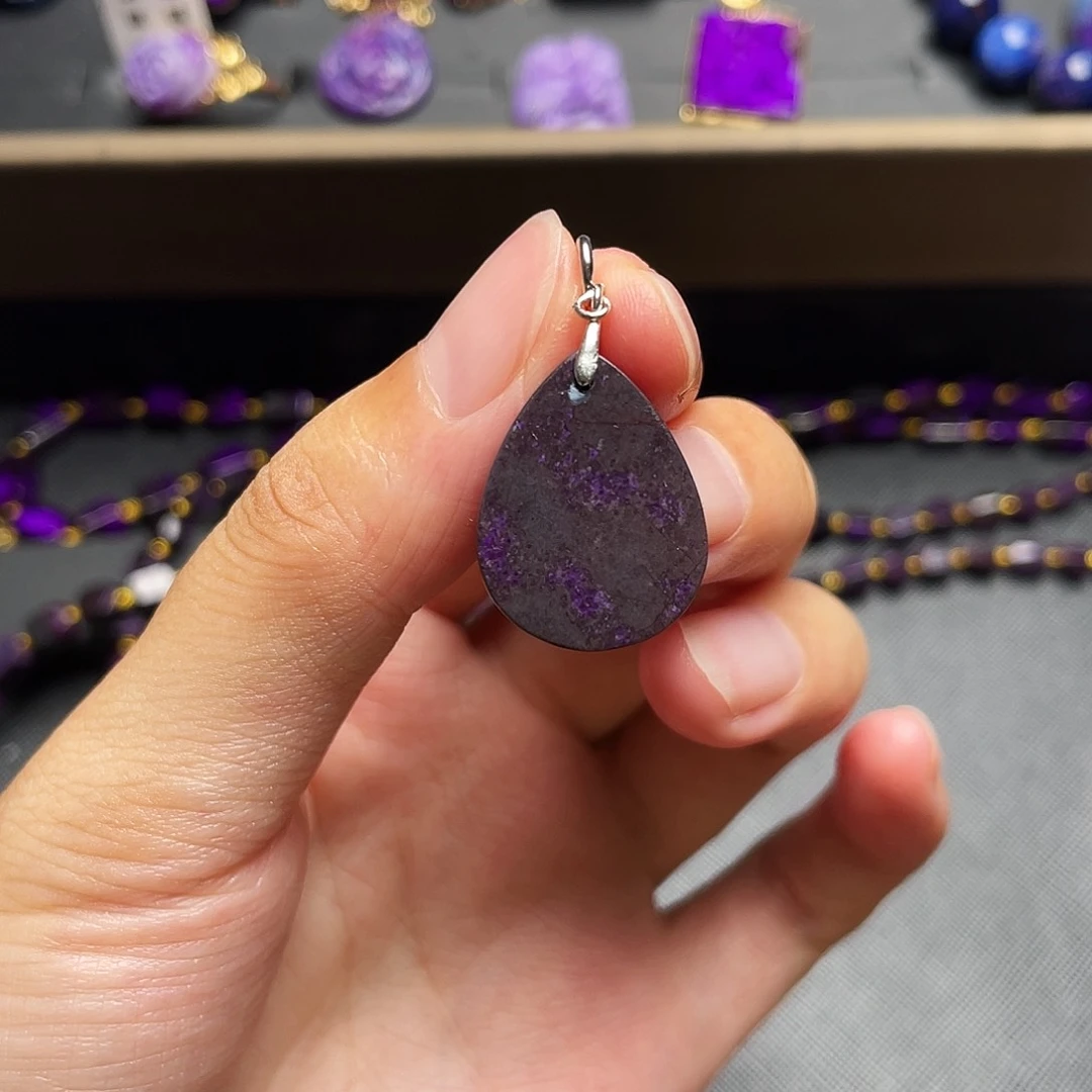 银S925镶嵌苏纪石（舒俱来）提溜