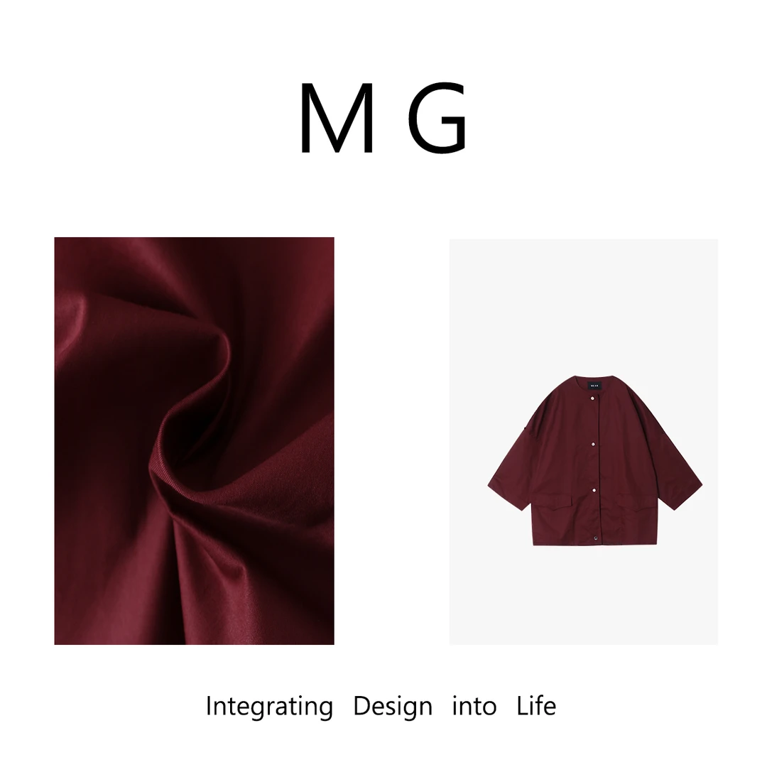 《勃艮第风衣》‘’勃艮第系列‘’ 定制100棉外套YJ-23493